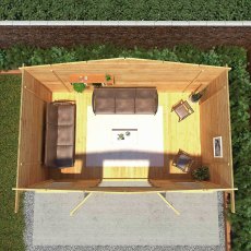 5mx3m Mercia Retreat Log Cabin (28mm to 44mm Logs) - how to optimise the inside of your log cabin