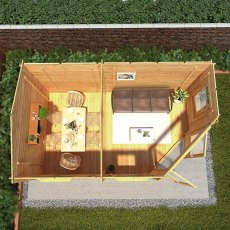 5mx3m Mercia Corner Lodge Log Cabin (28mm to 44mm Logs) - how to optimise the space inside your log cabin