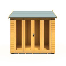 8 x 8 Shire Gold Blenheim Summerhouse - Front View, Doors Closed