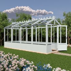 6 X 16 Shire Holkham Wooden Greenhouse - blue