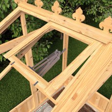 6 x 16 Shire Holkham Wooden Greenhouse - vent opener