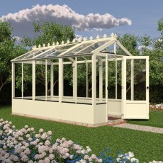 6 x 12 Shire Holkham Wooden Greenhouse - green