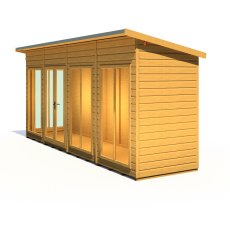 16x4 Shire Lela Pent Summerhouse - isolated RHS angle view