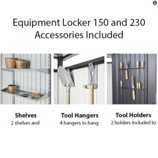 5 x 5 Biohort Equipment Locker 150 Large - accessories