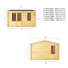 The side window can be located on either the left or right side - dimensions