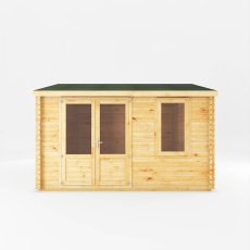 4mx4m Mercia Home Office Elite - (28mm to 44mm Logs) - front view