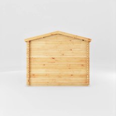 4mx3m Mercia Home Office Studio - (28mm to 44mm logs) - view of the side of the log cabin