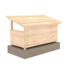 3x2 Shire Aveley Pent Welly Store - Pressure Treated - isolated back angle view