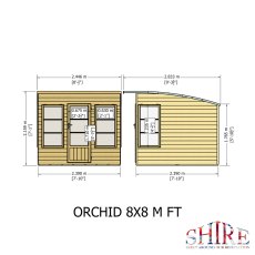 Shire 8 x 8 Shire Orchid Summerhouse