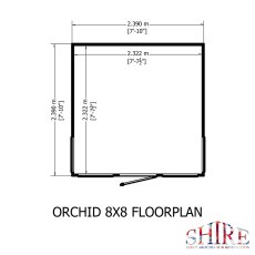 Shire 8 x 8 Shire Orchid Summerhouse