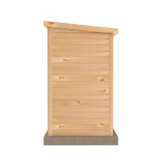 7x4 Shire Shiplap Tall Bike Store - isolated side view