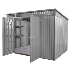 Hex Living 10 x 8 Hex Living Hixon Pent Metal Shed in Anthracite Grey