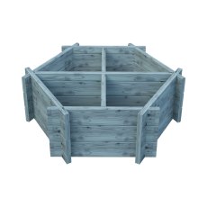 Shire Medium Hexagonal Planter - Pressure Treated - isolated view