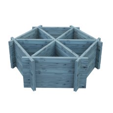 Shire Large Hexagonal Planter - Pressure Treated - isolated view