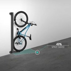 Biohort BikeLift® Wall Mounted in Metallic Dark Grey - Standard and Swivel Mount - standard - space saved with swivel version