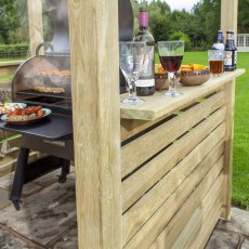 Rownlinson Barbecue Shelter - in situ, side