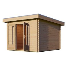 Lugarde 3m x 3m Lugarde Pent Log Cabin in 28mm Wall Thickness