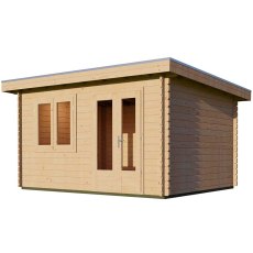 Lugarde 3m x 4m Lugarde Pent Log Cabin in 44mm Wall Thickness