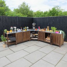 8 x 8 Mercia Ultimate Trent Outdoor Kitchen - lifestyle