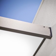 5x3 Palram Canopia Sophia 1600 Grey Door Canopy - White Opal - framing