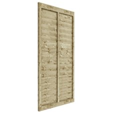 6ft High (1830mm) Rowlinson Traditional Square Lap Gate - Pressure Treated - isolated, lhs