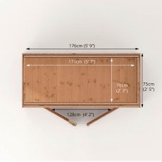 Mercia 6 x 2'6 Mercia Tongue and Groove Pent Storage