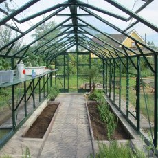 Elite Titan 800 8x14 Greenhouse in green internal view