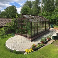 Elite Titan 800 8x18 Greenhouse in brown front view