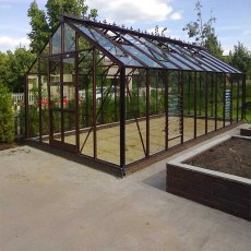 Elite Titan 800 8x20 Greenhouse in brown with double doors closed