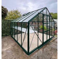 Elite Supreme 10x10 Greenhouse in optional green powder coating and optional extras