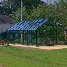 Elite Supreme 10x16 Greenhouse in optional green powder coating and optional extras