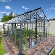 Elite Titan 1200 12x14 Greenhouse in option Graphite Powder Coating with additional extras