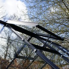 Elite Thyme 6x4 Greenhouse - Manual roof vent in optional powder coated green