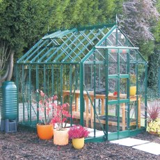 Elite Thyme 6x6 Greenhouse in Green powder coating with optional extras