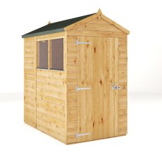 Mercia Woodsman Shiplap Apex 6x4 Shed - isolated angle view