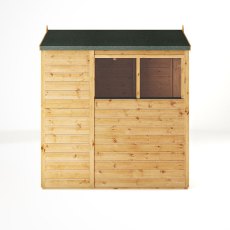 Mercia Woodsman Shiplap Apex 6x4 Shed - isolated side view