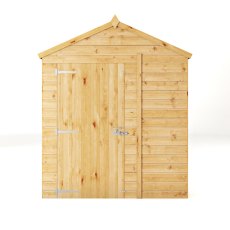 Mercia Woodsman Shiplap Apex 6x6 Shed - isolated front view