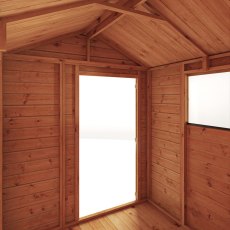 Mercia Woodsman Shiplap Apex 6x6 Shed - internal view, lhs