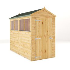 Mercia Woodsman Shiplap Apex 8x4 Shed - isolated view