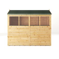 Mercia Woodsman Shiplap Apex 8x4 Shed - isolated side view