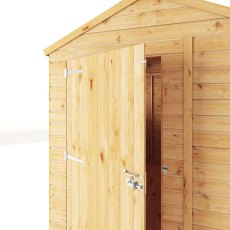 Mercia Woodsman Shiplap Apex 8x6 Shed - isolated view, front view