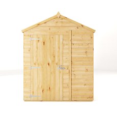 Mercia Woodsman Shiplap Apex 8x6 Shed  - isolated view, front view