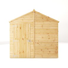 Mercia Woodsman Shiplap Apex 10x8 Shed - isolated front view