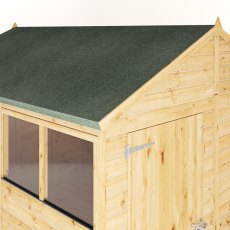 Mercia Woodsman Shiplap Apex 10x8 Shed - corner view