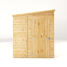 Mercia Woodsman Shiplap Pent 10x6 Shed - isolated front view