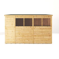 Mercia Woodsman Shiplap Pent 10x6 Shed - isolated side view