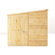 Mercia Woodsman Shiplap Pent 10 x 8 Shed - isolated front view