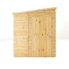 Mercia Woodsman Shiplap Pent 6 x 6 Shed - isolated front view