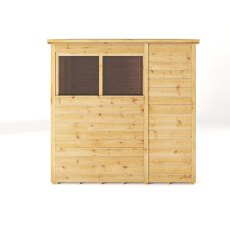 Mercia Woodsman Shiplap Pent 6 x 6 Shed - isolated side view