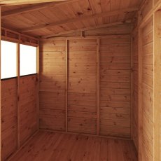 Mercia Woodsman Shiplap Pent 6 x 6 Shed - isolated internal view